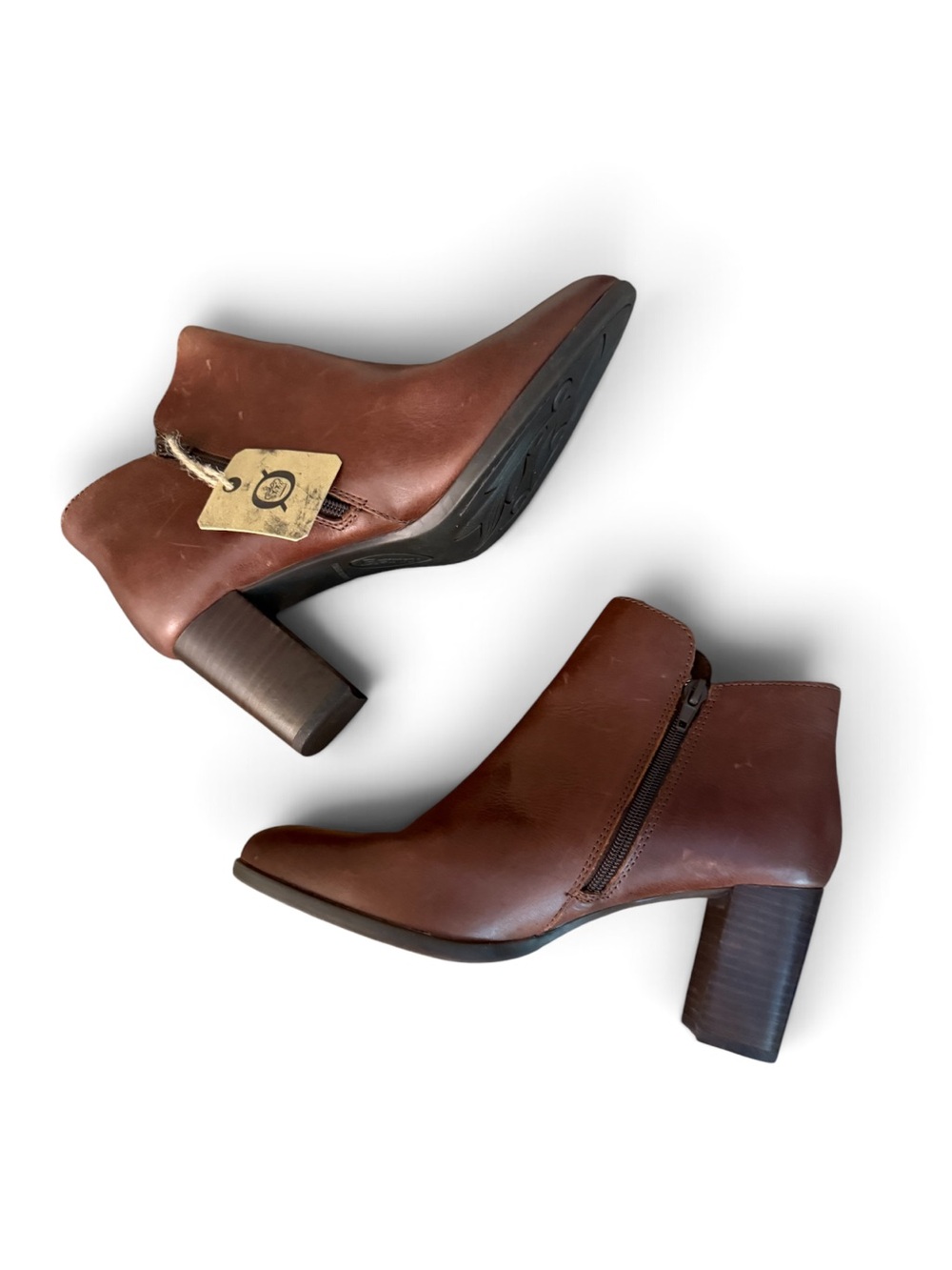 Born Olivia Brown Booties – Sz 9.5M - Picture 5 of 7
